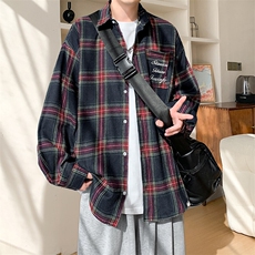 春季衬衫新款宽松休闲男女同款衬衣XZ102B-1-CS2512P55，男装衬衫，星座102B-1