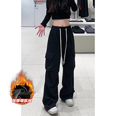 特批P35无差价冬季加绒加厚卫裤中性时尚长裤K1955J加绒，男装休闲裤，电商A001