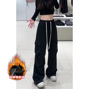 特批P35无差价冬季加绒加厚卫裤中性时尚长裤K1955J加绒图片