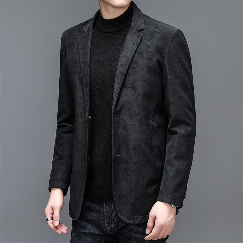 CH9628钱塘2020-2中年男士商务休闲简约百搭冬季厚款西服P185,男装西服,钱塘207-2