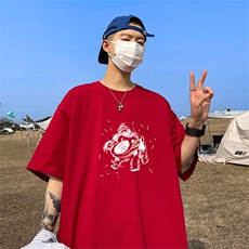 量大优供视频220克美式短袖t恤T2895得物直播有280克品质，男装T恤，电商A486