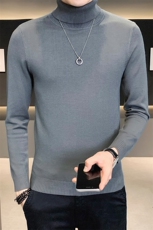 高领毛衣男冬季休闲青年男士两翻高领内搭长袖打底针织衫M603-p35，男装针织衫/毛衣，电商D303