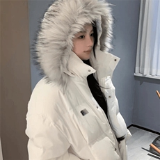 【高品质】可拆卸毛领羽绒棉服情侣美式厚外套棉衣2568特P90网图，男装棉衣，电商B245
