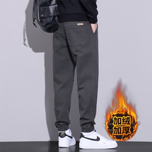 2025秋冬季工装裤男士宽松束脚哈伦休闲青年长裤J666-P40/加绒P50图片