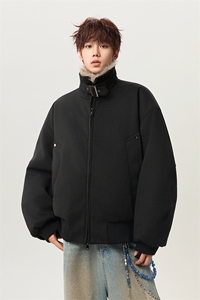 毛领座山雕加棉可立领保暖宽松棉服冬季男女棉衣外套-MY003特110图片
