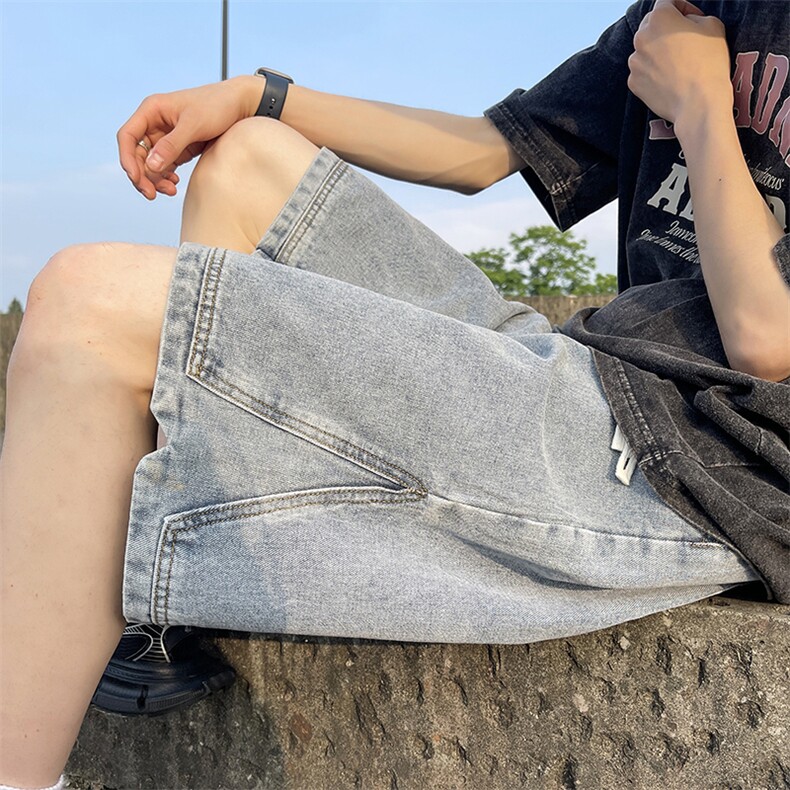 夏季新款水洗牛仔短裤A450特P40控58,男装牛仔裤,电商A309
