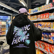 350g华棉痞帅潮牌套头外套男休闲运动连帽嘻哈卫衣服5006-P43网图，女装卫衣/绒衫，电商B245