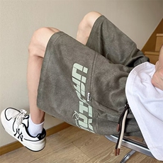 夏季休闲短裤男潮牌跨境宽松休闲潮流D1072-P33，男装牛仔裤，星座1109-3