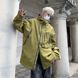 山系徒步冲锋衣外套男美式潮牌户外登山服防风防水夹克J8532-P62图片