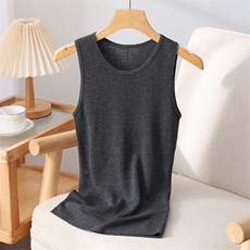 2025年秋季时尚百搭通勤简约休闲针织背心，女装羊毛衫，清联羊绒