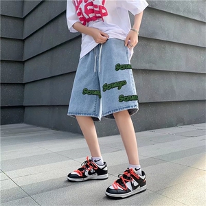 男夏季潮流时尚休闲短裤牛仔短裤D8809P40图片