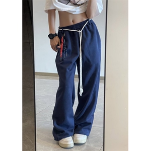 爵士舞嘻哈运动卫裤女hiphop直筒阔腿街舞阔腿直筒裤裤子 KC27图片