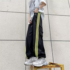 复古条纹工装裤男夏季潮牌速干运动裤跳舞直筒休闲裤子KB49，男装休闲裤，星座1116A-1（原606A）