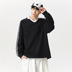 2025美式复古撞色拼接纹提花翻领冰丝速干球服TC3212-P35，男装T恤，星座717