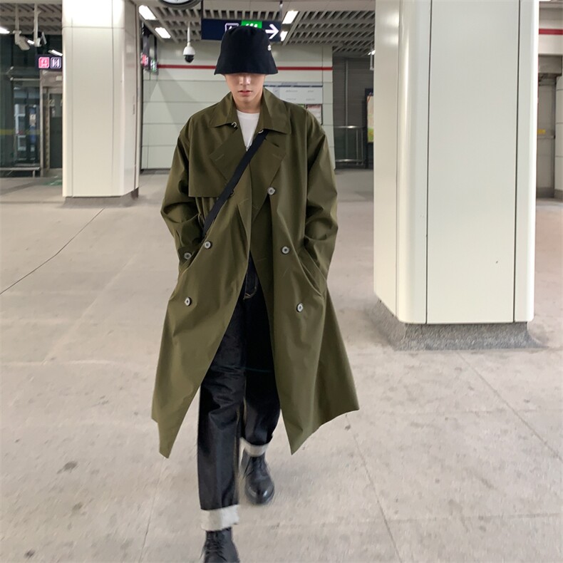 【2025秋冬】呢大衣女新款双排扣长款过膝风衣男大码男中长款大衣,男装风衣,星座112A