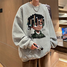 直播360克重磅美式潮牌印花卫衣Y116特P28同步供应华棉品质，男装卫衣，电商A486