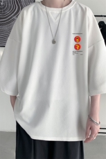 Q11093-P30春夏季七分袖t恤男大码五分袖男短袖中袖，男装T恤，电商A040