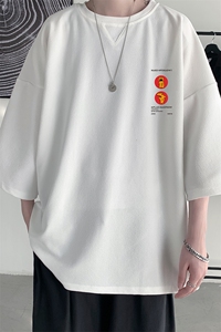 Q11093-P30 春夏季七分袖t恤男大码五分袖男短袖中袖图片