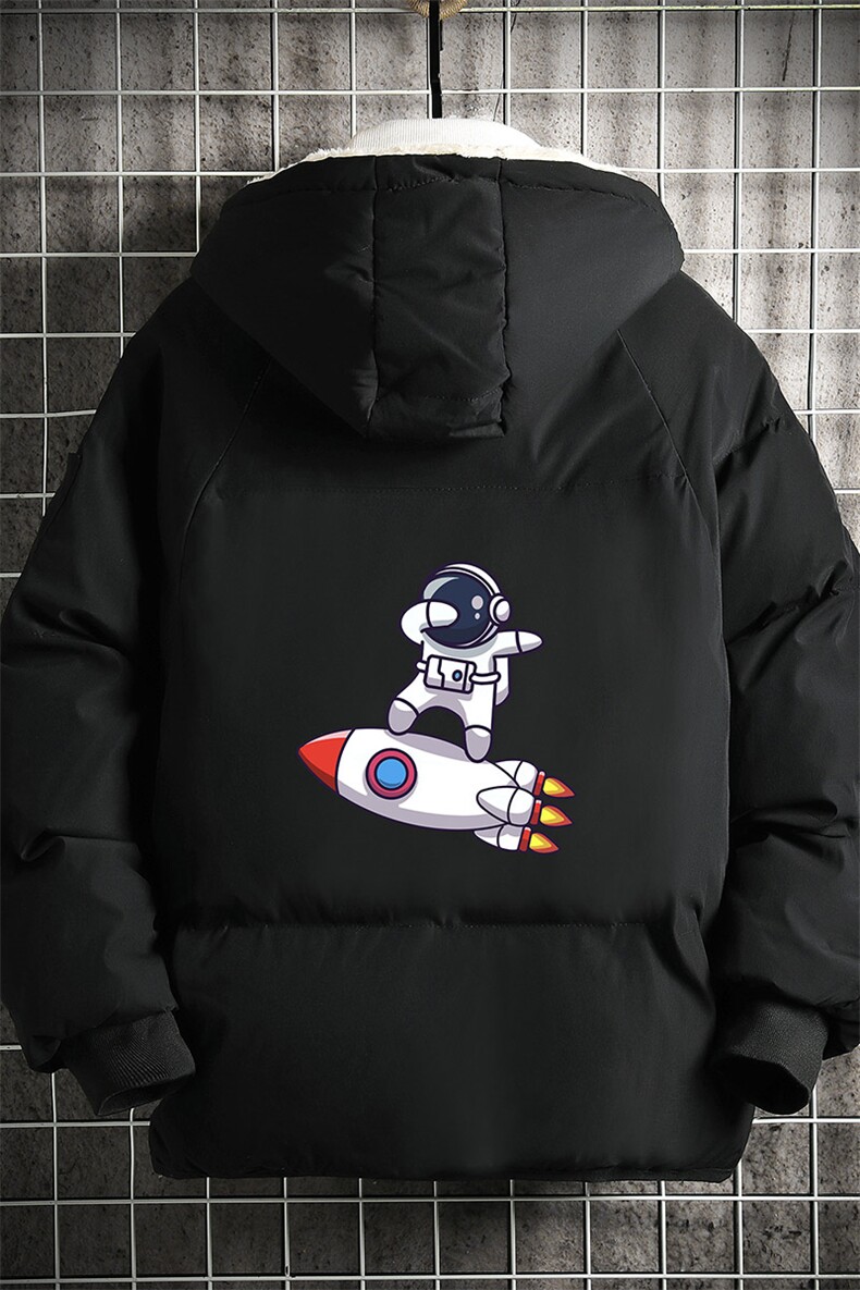 MY16158-P100加厚加绒连帽衣男大码服男面包服男网格挂拍,男装棉衣,电商A040A