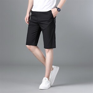D-ZY5828夏季男装青年休闲裤高腰直筒时尚修身短裤P68图片