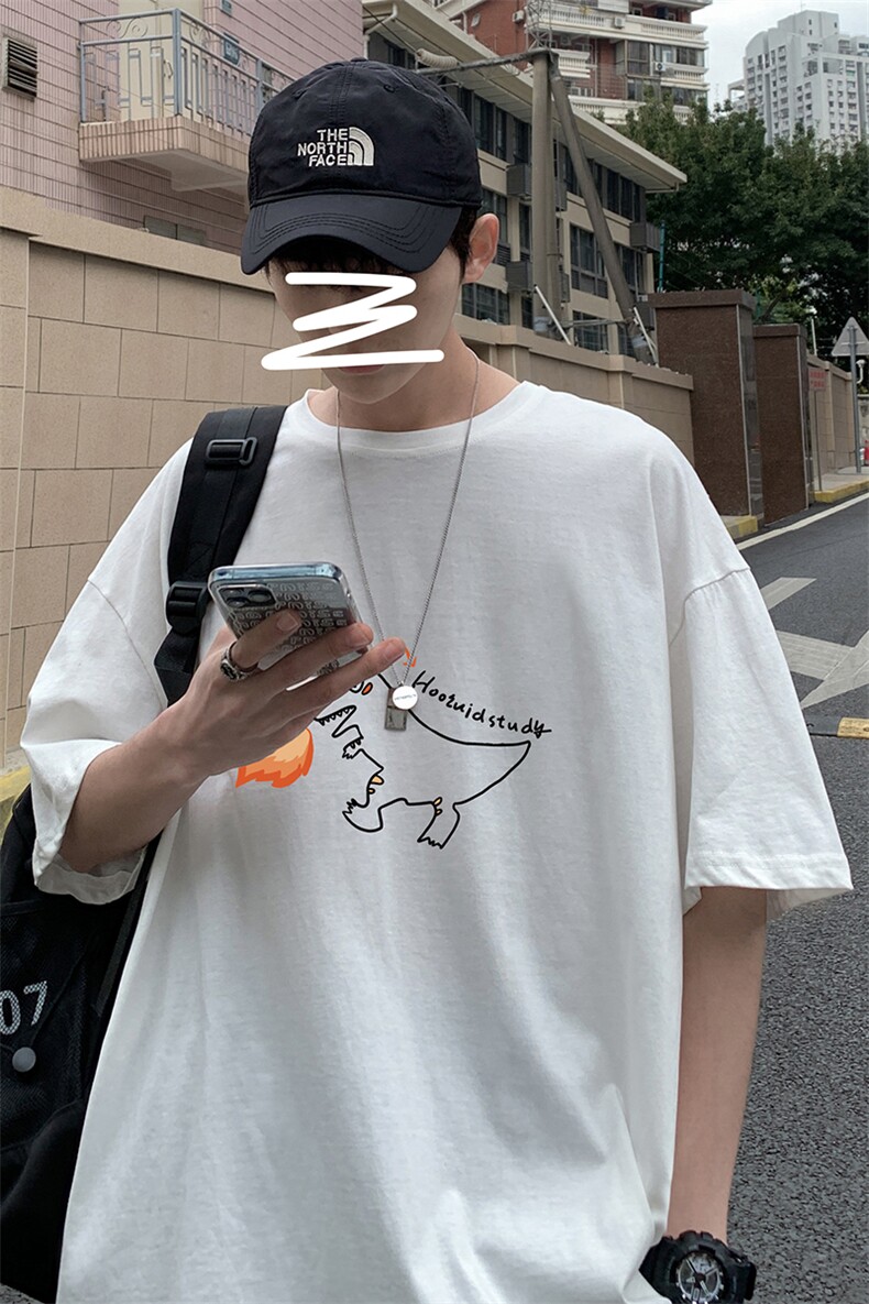 DX17040-P20纯短袖t恤男大码半袖打底衫宽松体恤衫港风,男装T恤,电商A040