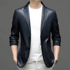 CLK88222男装皮衣西装外套商务休闲精品男士单西主推，男装皮衣，钱塘207-2