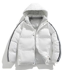 新款棉服冬季三条杠加厚连帽面包服情侣装韩版宽松棉袄MY3972-P90图片