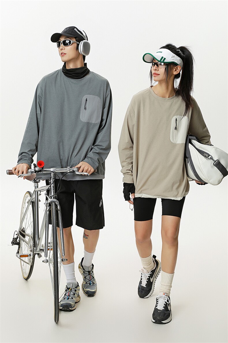 311B-1-YZ35005-P45控68潮流无缝长袖透气长袖T恤高品质二开,男装T恤,星座311B-1