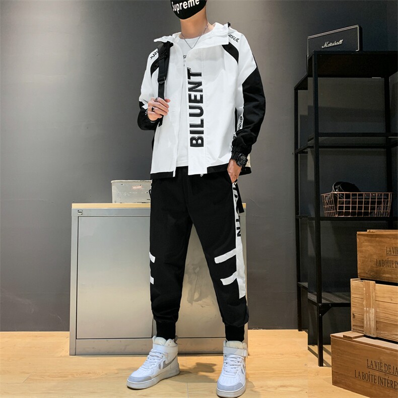 2021春秋新款夹克外套男装搭配一套潮流韩版休闲套装DS873T,男装夹克,电商A102