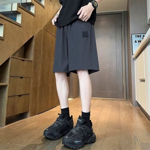 短裤新款男款夏季潮牌设计感裤子美式速干运动五分休闲裤 DK122图片