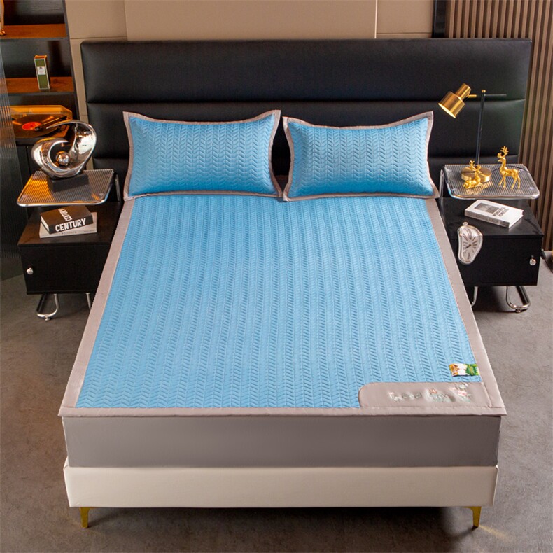 2023新款水洗0.5乳胶凉席三件套，凉席，一起卖家纺