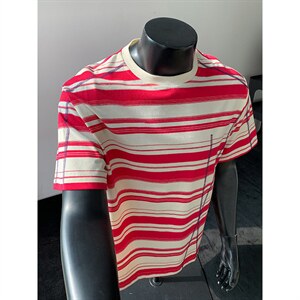 2026夏季新款条纹哈苏线圆领短袖T恤男DT6259-特P35建议零售价88，男装T恤，电商A001