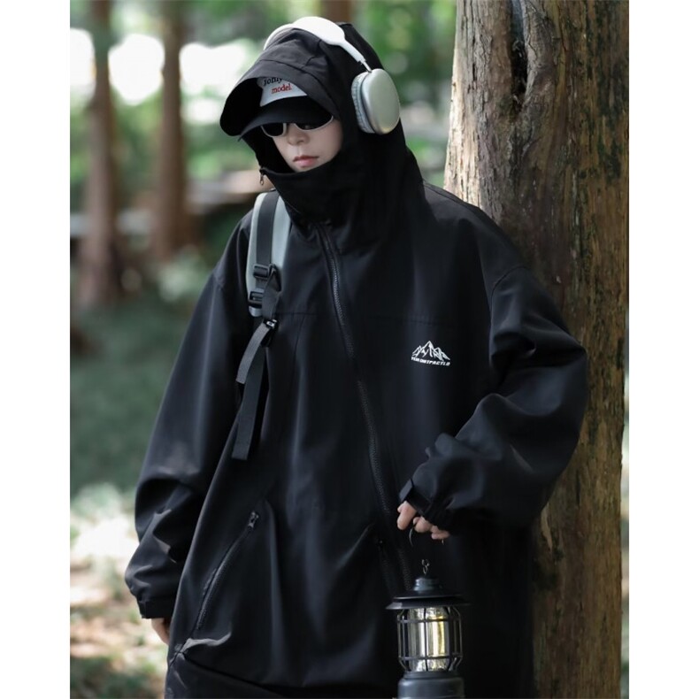 山系户外防水冲锋衣外套男秋季新款三合一斜拉链登山夹克W9283,男装夹克,星座1116A-1（原606A）