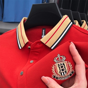 男士长袖polo衫2023年春秋季新款商务休闲翻领T恤男保罗衫上衣图片