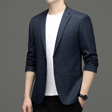BF22615钱塘2020-2中年男士春秋新款时尚简约西服外套货稳P165，男装西服，钱塘207-2