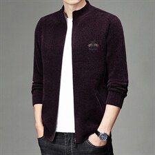 LB1823男式2023秋冬新款长袖毛衣开衫青年休闲外套P85图片