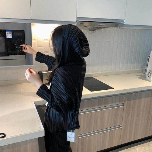 三宅压褶套装，女装职业装，XTZ style