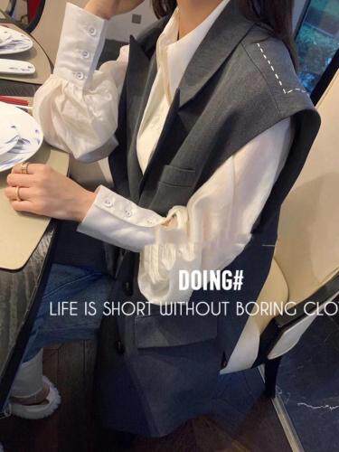 欧货马甲，灰，黑两色！，女装马夹，浪漫E点