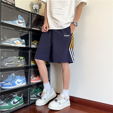 夏季美式高街hipho泡泡肌理速干运动五分短裤货号CK2517，男装牛仔裤，星座227-1