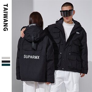 外套潮流情侣帅气加厚秋冬季防寒棉袄潮牌工装棉服 A436-907图片