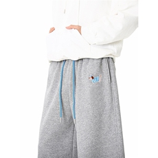 A165-K8819-P6588加绒加厚腊肠狗刺绣弯刀阔腿裤休闲裤长裤，男装休闲裤，电商A165