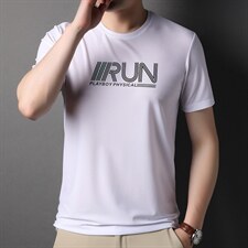 2024年夏季新款短袖t恤男士圆领宽松字母青年透气半袖潮流体恤P53，男装T恤，钱塘6003A(原)4033A
