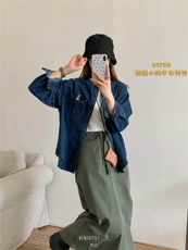 2025简约小狗刺绣牛仔外套时尚大气女，女装衬衫，洛丽兰可