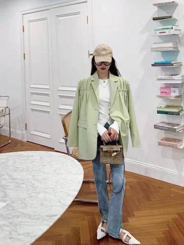 【春季新款】自制百褶气质西装，女装西装，F/TU