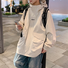 2024春季新款现货户外连帽夹克男冲锋衣外套JK813-P80，男装夹克，星座1204-3