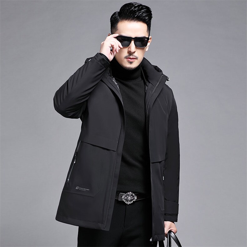 B2289钱塘2020-3冬季新款时尚休闲厚款中年男士羽绒P320,男装羽绒服,钱塘207-3