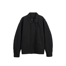 C316HXD10P98春装新款设计感纯色夹克黑色短款外套，男装夹克，电商C316