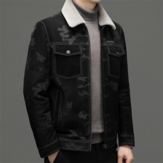 DFY125钱塘2020-2冬季厚款翻领毛领简约中年男士百搭羽绒服P290，男装羽绒服，钱塘207-2