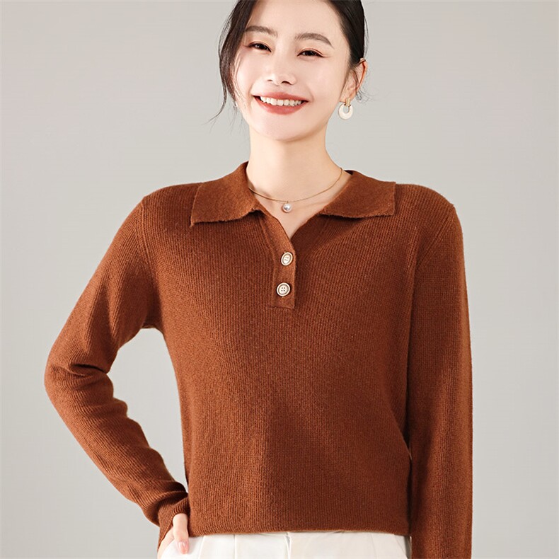 35%羊绒衫秋冬季新款舒适时尚百搭女式宽松长袖打底毛衣,女装羊绒衫,琳尚羊绒