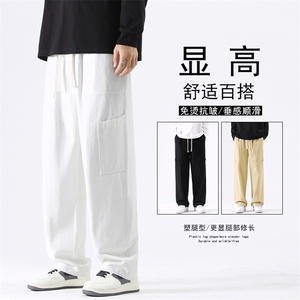 冰丝裤子男士夏季薄款运动工装裤透气速干夏天K627-特批40